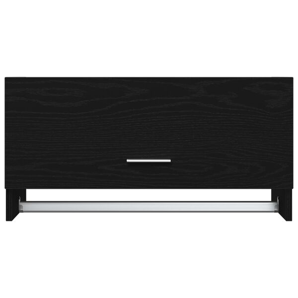 vidaXL Ντουλάπι με πόρτα Μαύρο 70 x 32.5 x 35 cm Επεξεργασμένο ξύλο