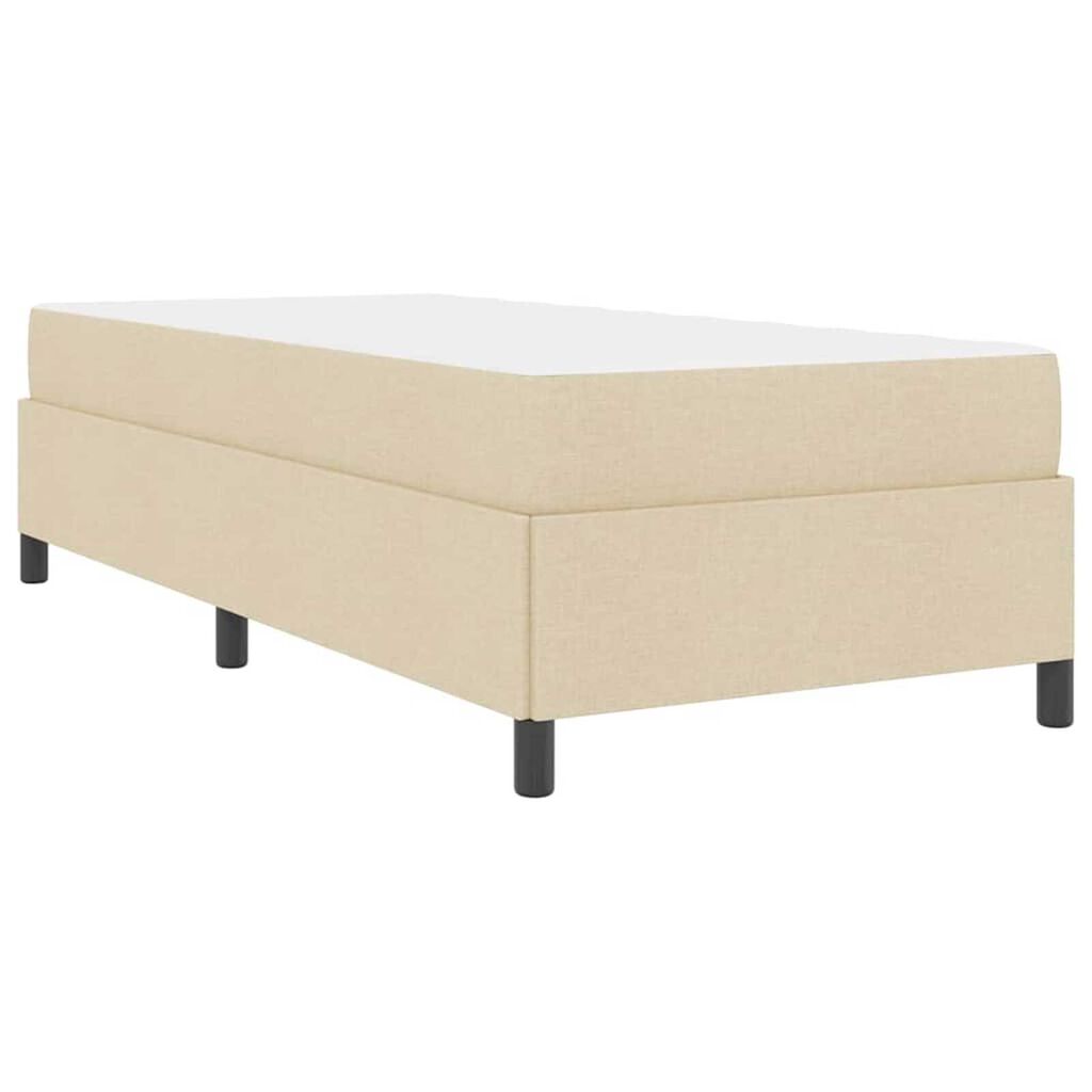 vidaXL Κρεβάτι με ελατήρια Κρέμα και Μαύρο 80 x 200 cm