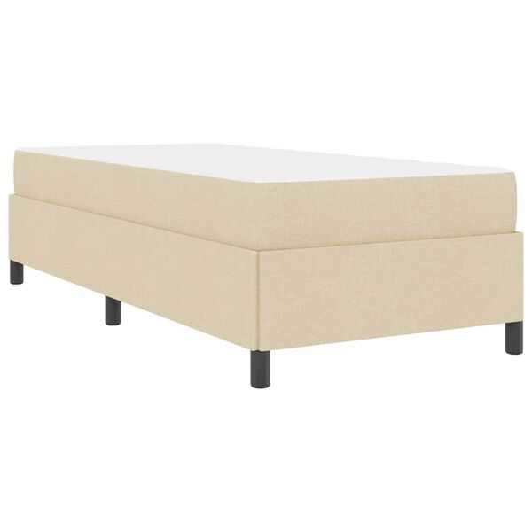 vidaXL Κρεβάτι με ελατήρια Κρέμα και Μαύρο 80 x 200 cm