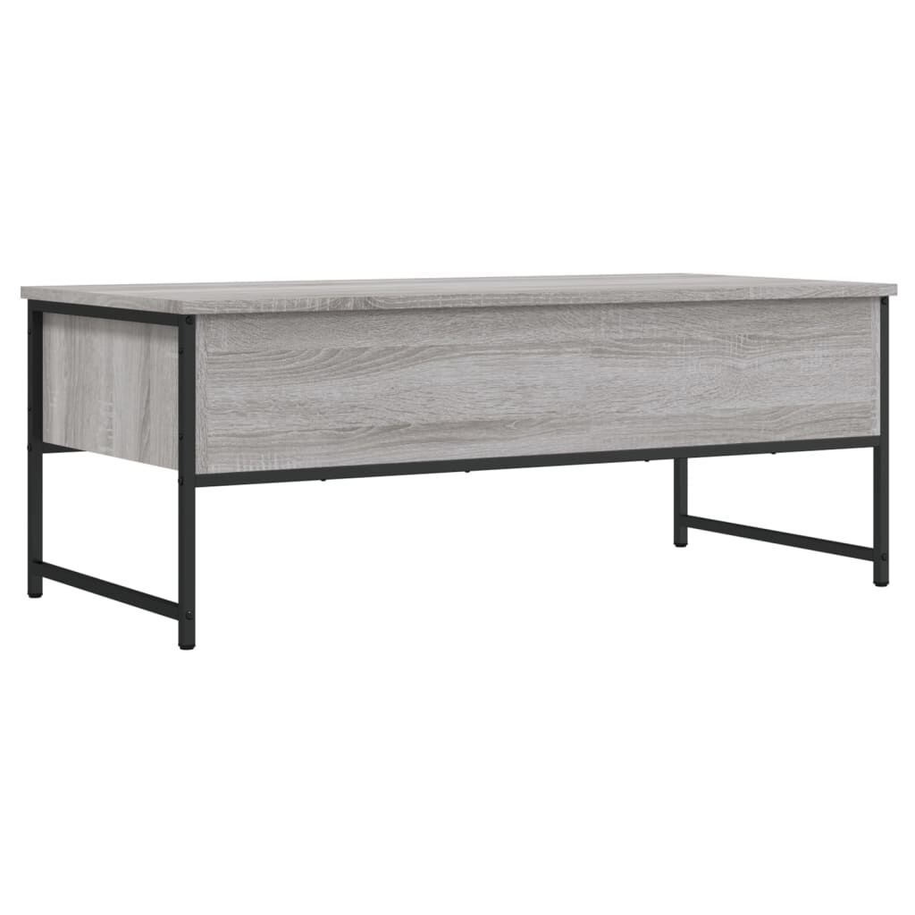 vidaXL Τραπεζάκι Σαλονιού Γκρι Sonoma 101x49x39,5 εκ. Επεξεργ. Ξύλο