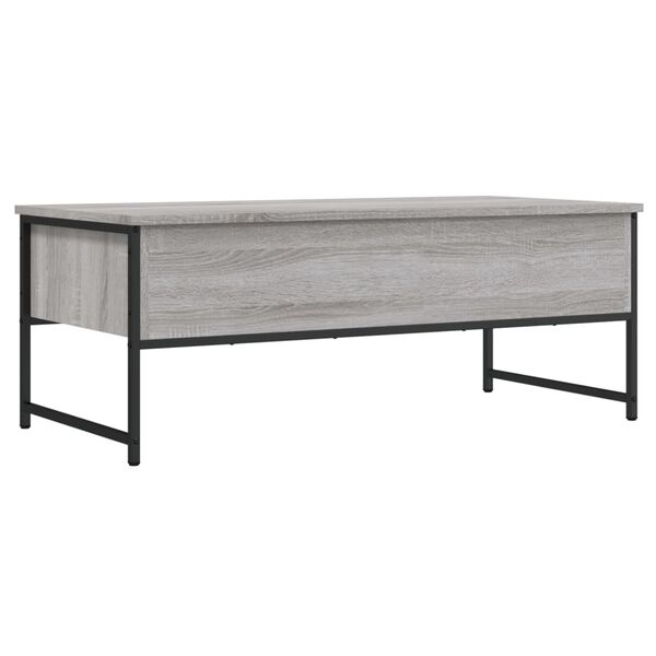 vidaXL Τραπεζάκι Σαλονιού Γκρι Sonoma 101x49x39,5 εκ. Επεξεργ. Ξύλο