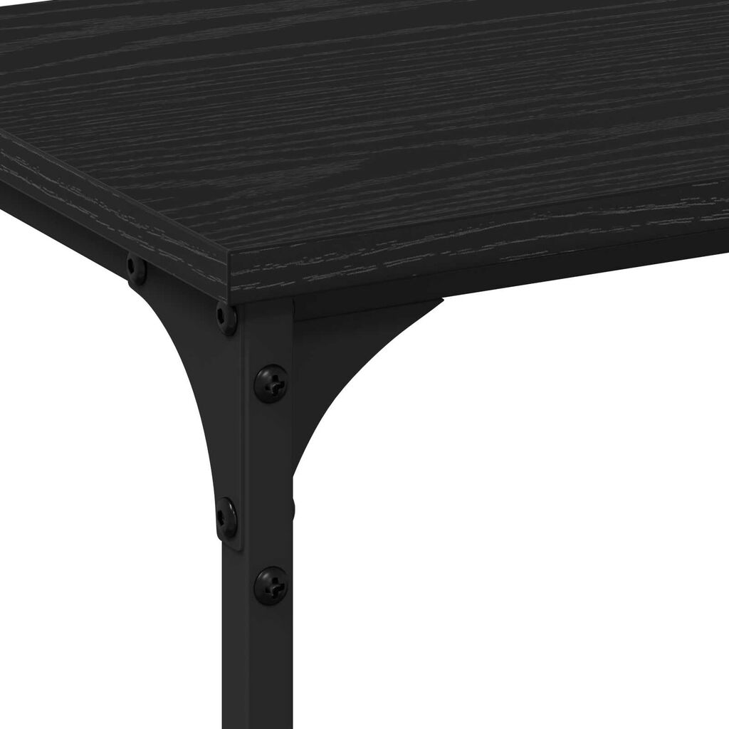 vidaXL Κονσόλα Μαύρη Δρυς 200x29x75 cm Επεξεργασμένο ξύλο