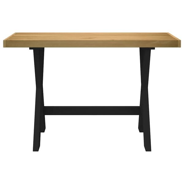 vidaXL Γραφείο NOAIN με πόδια σχήματος X 120x50x75 cm μασίφ ξύλο πεύκο