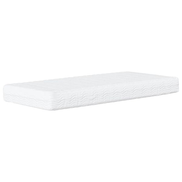 vidaXL Καναπές Κρεβάτι με Στρώμα Taupe 80 x 200 εκ. Υφασμάτινο