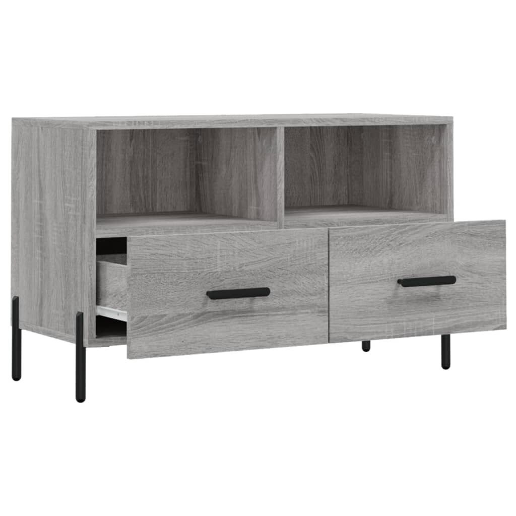 vidaXL Έπιπλο Τηλεόρασης Γκρι Sonoma 80x36x50 εκ. από Επεξεργ. Ξύλο