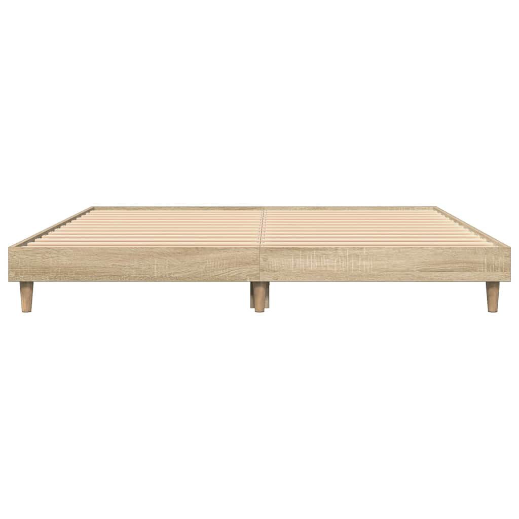 vidaXL Πλαίσιο Κρεβατιού Χωρ. Στρώμα Sonoma Δρυς 140x200εκ. Επ. Ξύλο