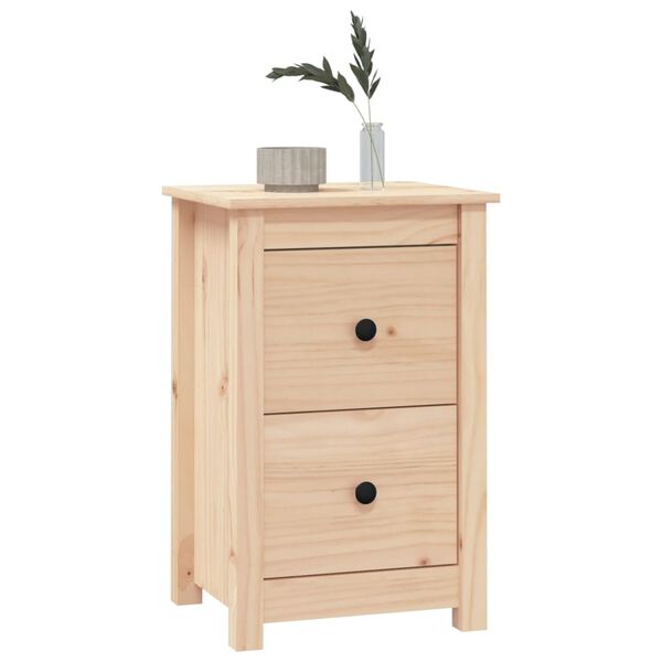 vidaXL Κομοδίνο 40 x 35 x 61,5 εκ. από Μασίφ Ξύλο Πεύκου