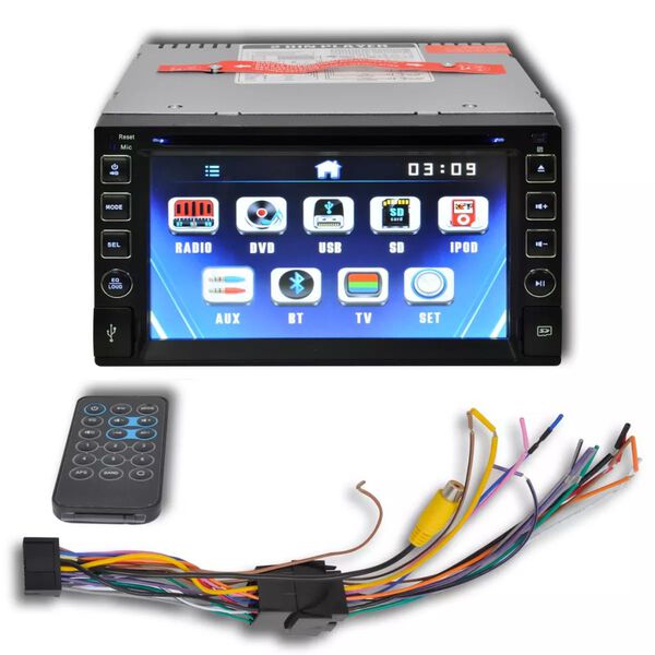 Στερεοφωνικό αυτοκινήτου 2 DIN DVD Player Οθόνη αφής 6,2"