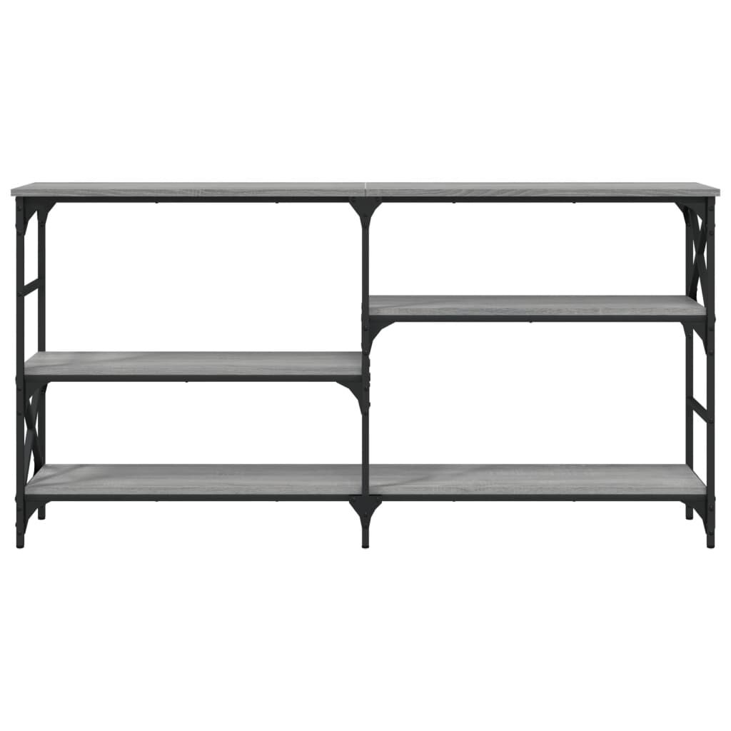 vidaXL Τραπέζι Κονσόλα Γκρι Sonoma 150 x 29 x 76,5 εκ. Επεξεργ. Ξύλο