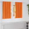 vidaXL Κουρτίνες συσκότισης με κουρτίνες Bright Orange Πολυεστέρας