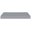 vidaXL Ράφια Τοίχου 4 τεμ. Γκρι 50x23x3,8 εκ. MDF