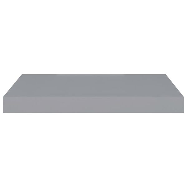 vidaXL Ράφια Τοίχου 4 τεμ. Γκρι 50x23x3,8 εκ. MDF