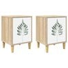 vidaXL &Kappa;&omicron;&mu;&omicron;&delta;ί&nu;&omicron; HANAU 2 &tau;&mu;&chi;. Sonoma &Delta;&rho;&upsilon;&sigmaf; 36 x 33 x 50 &epsilon;&kappa;.
