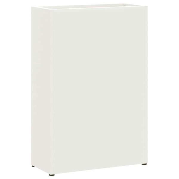 vidaXL Σχέδιο & βάση αποθήκευσης Λευκό 28 x 12 x 41 εκ Μέταλλο