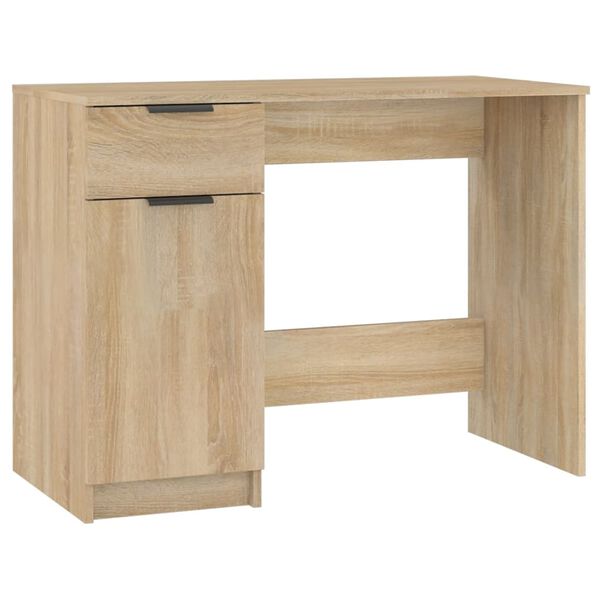 vidaXL Γραφείο Sonoma Δρυς 100x50x75 εκ. από Επεξεργασμένο Ξύλο