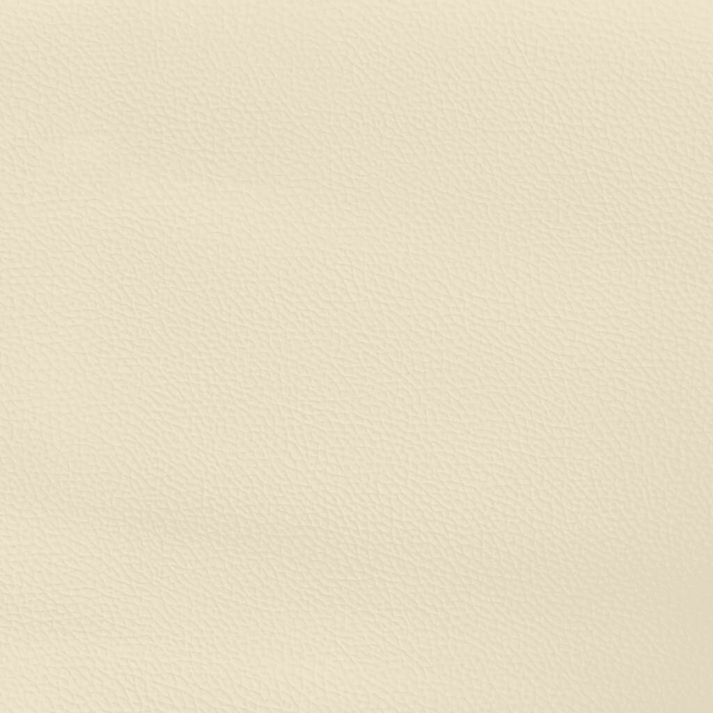 vidaXL Στρώμα με Pocket Springs Κρεμ 140x200x20 εκ. Συνθετικό Δέρμα