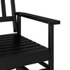 vidaXL Παγκάκι Κουνιστό Μαύρο 118x70x104,5εκ. Μασίφ Ξύλο Λεύκας