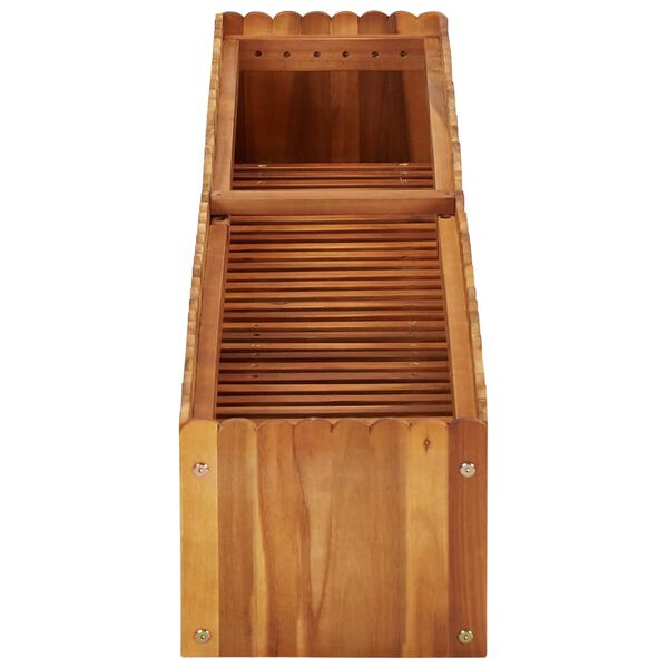 vidaXL Ζαρντινιέρα Υπερυψωμένη 150 x 30 x 25 εκ. Μασίφ Ξύλο Ακακίας