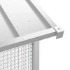 vidaXL Κλουβί Πουλιών Γκρι 215 x 110 x 247 εκ. Γαλβανισμένος χάλυβας