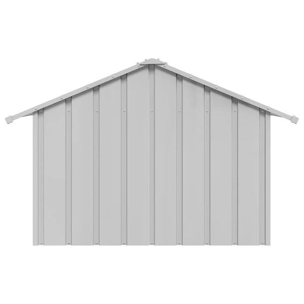 vidaXL Σπιτάκι σκύλου με οροφή 83x130x85 cm Γαλβανισμένος χάλυβας