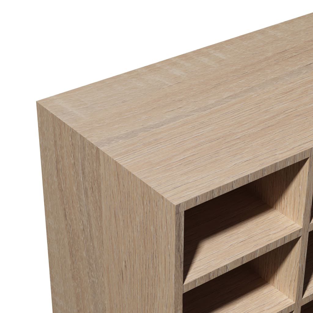 vidaXL Ραφιέρα Παπουτσιών Χρώμα Δρυός 92x30x67,5 εκ. από Επεξ. Ξύλο