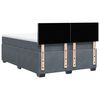 vidaXL Κρεβάτι Boxspring με Στρώμα Σκούρο Γκρι 140x190 εκ. Βελούδινο