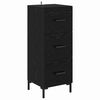 vidaXL Highboard &Mu;&alpha;ύ&rho;&eta; &Omicron;&xi;&upsilon;ά 34,5 x 34 x 180 &epsilon;&kappa;. &Epsilon;&pi;&epsilon;&xi;&epsilon;&rho;&gamma;&alpha;&sigma;&mu;έ&nu;&omicron; &xi;ύ&lambda;&omicron;