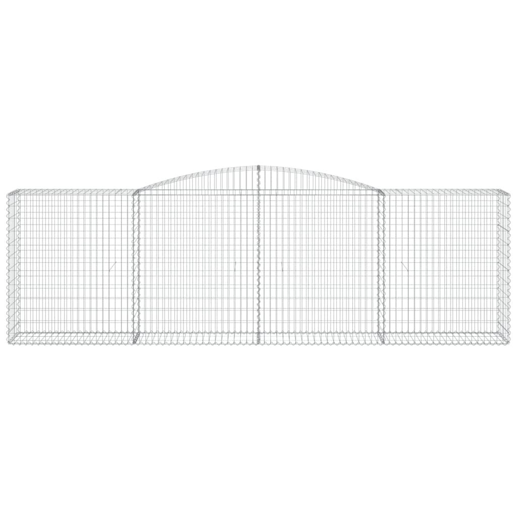 vidaXL Συρματοκιβώτια Τοξωτά 20 τεμ. 400x50x120/140 εκ. Γαλβαν. Ατσάλι