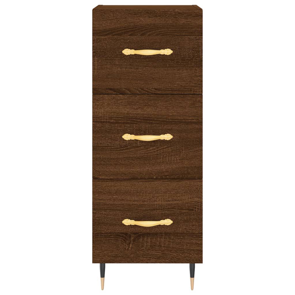 vidaXL Ντουλάπι Καφέ Δρυς 34,5 x 34 x 90 εκ. Επεξεργασμένο Ξύλο