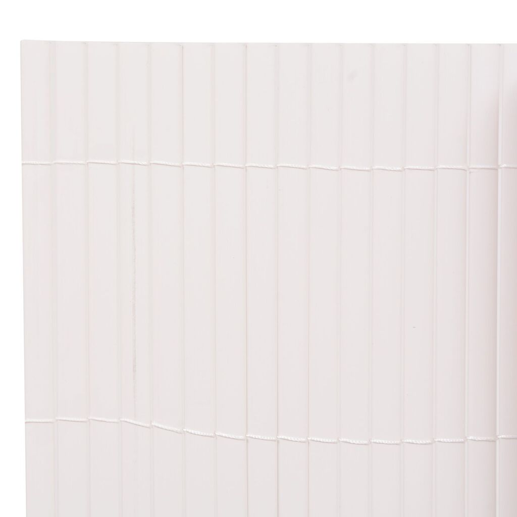 vidaXL Φράχτης Κήπου Διπλής Όψης PVC 150x300 εκ. Λευκό