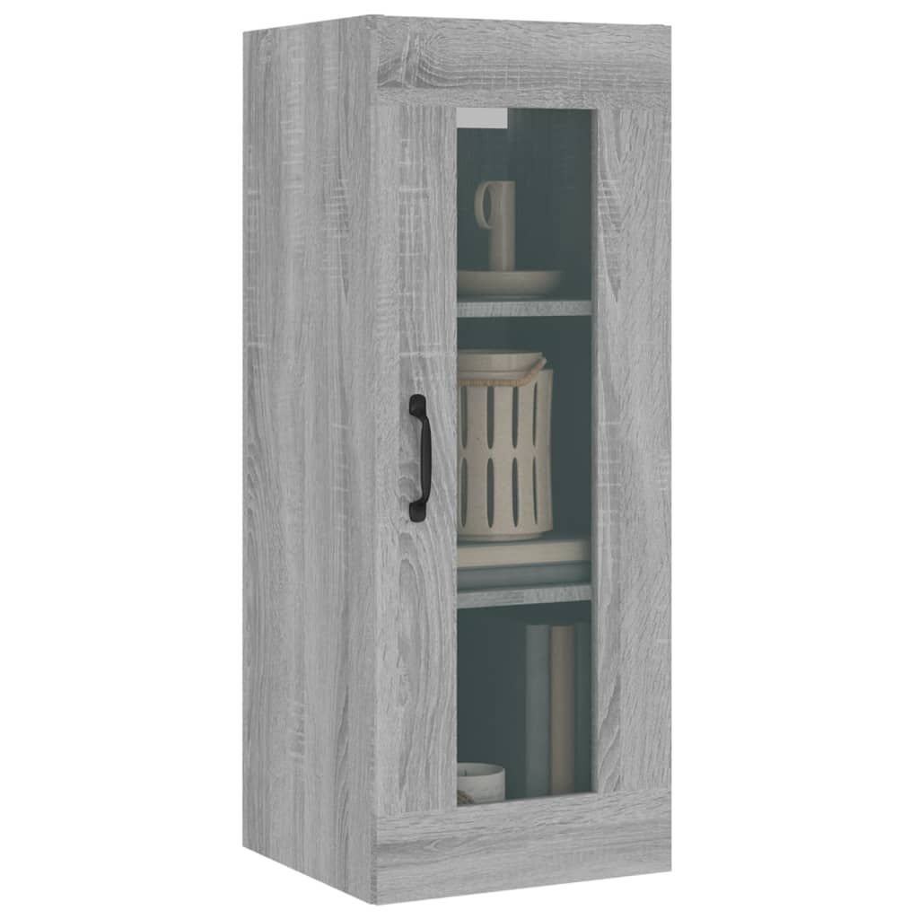 vidaXL Ντουλάπι Τοίχου Κρεμαστό Γκρι sonoma 34,5x34x90 εκ.