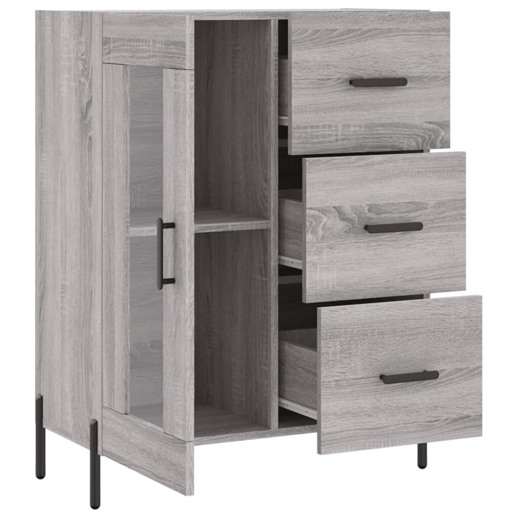 vidaXL Ντουλάπι Γκρι Sonoma 69,5 x 34 x 90 εκ. από Επεξεργασμένο Ξύλο