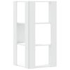 vidaXL Βιβλιοθήκη Γωνιακή 3 Επ. Λευκή 50x50x102εκ Επεξ. Ξύλο