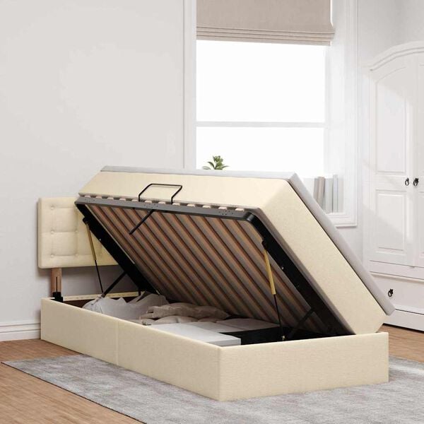 vidaXL &Kappa;&rho;&epsilon;&beta;ά&tau;&iota; &mu;&epsilon; &alpha;&pi;&omicron;&theta;&eta;&kappa;&epsilon;&upsilon;&tau;&iota;&kappa;ό &chi;ώ&rho;&omicron; &kappa;&alpha;&iota; &sigma;&tau;&rho;ώ&mu;&alpha; &Kappa;&rho;έ&mu; 90 x 190 cm