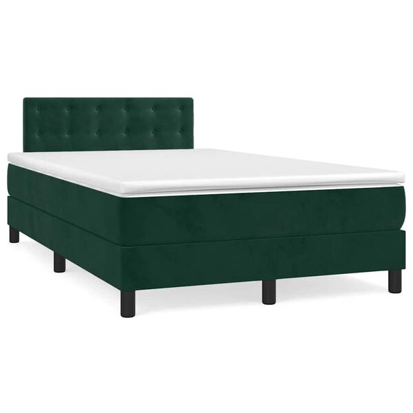 vidaXL &Kappa;&rho;&epsilon;&beta;ά&tau;&iota; Boxspring &mu;&epsilon; &Sigma;&tau;&rho;ώ&mu;&alpha; &Sigma;&kappa;&omicron;ύ&rho;&omicron; &Pi;&rho;ά&sigma;&iota;&nu;&omicron; 120x190&epsilon;&kappa;. &Beta;&epsilon;&lambda;&omicron;ύ&delta;&iota;&nu;&omicron;