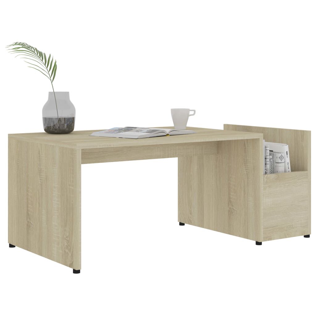 vidaXL Τραπεζάκι Σαλονιού Sonoma Δρυς 90x45x35 εκ. από Επεξ. Ξύλο