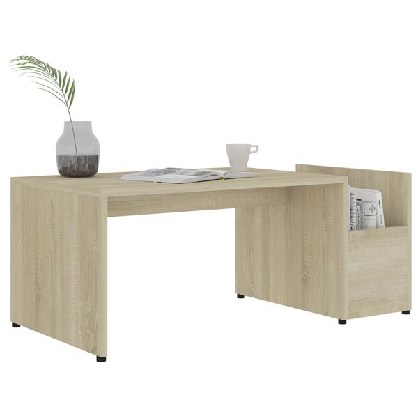 vidaXL Τραπεζάκι Σαλονιού Sonoma Δρυς 90x45x35 εκ. από Επεξ. Ξύλο