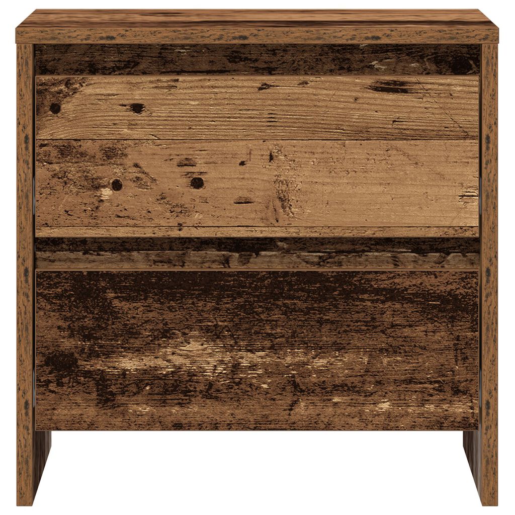 vidaXL Κομοδίνο 2 τεμ Παλιό Ξύλο 45x34x44,5 εκ Επεξεργασμένο Ξύλο