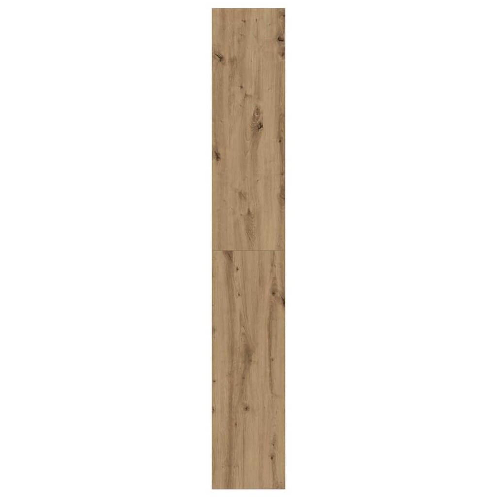 vidaXL Βιβλιοθήκη artisan δρυς 80 x 30 x 198 εκ Επεξεργασμένο ξύλο
