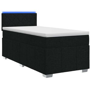 vidaXL &Kappa;&rho;&epsilon;&beta;ά&tau;&iota; box spring &mu;&epsilon; &sigma;&tau;&rho;ώ&mu;&alpha; &Mu;&alpha;ύ&rho;&omicron; 90 x 190 cm Ύ&phi;&alpha;&sigma;&mu;&alpha;