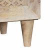 vidaXL Πλαϊνό γραφείο Λευκό 33.5 x 80 x 75 εκ