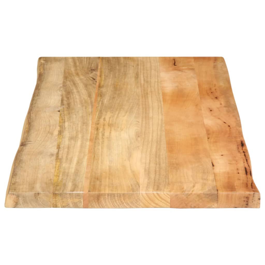 vidaXL Επιφάνεια Τραπεζιού 110x60x2,5 εκ. Live Edge Μασίφ Ξύλο Μάνγκο