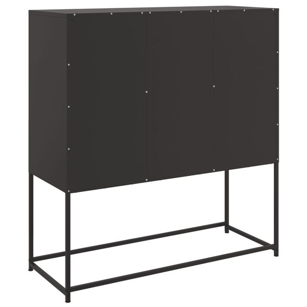 vidaXL Ντουλάπι Μαύρο 100,5x39x107 εκ. Ατσάλινο