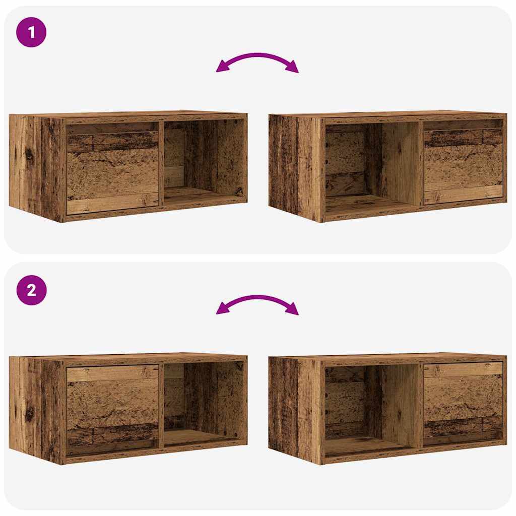 vidaXL Έπιπλα Τηλεόρασης 2 τεμ. 60x31x25,5 εκ. Επεξεργασμένο Ξύλο