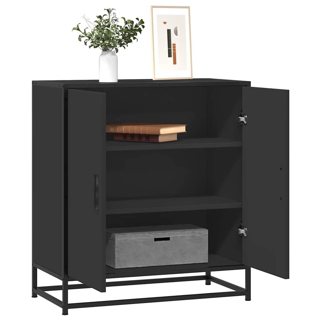 vidaXL Ραφιέρα Καφέ Δρυς 68x35x76 εκ. Επεξ. Ξύλο + Μέταλλο