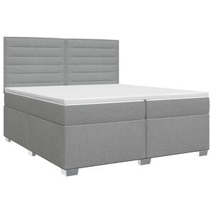 vidaXL &Kappa;&rho;&epsilon;&beta;ά&tau;&iota; box spring &mu;&epsilon; &sigma;&tau;&rho;ώ&mu;&alpha; &Alpha;&nu;&omicron;&iota;&chi;&tau;ό &gamma;&kappa;&rho;&iota; 200 x 200 cm Ύ&phi;&alpha;&sigma;&mu;&alpha;