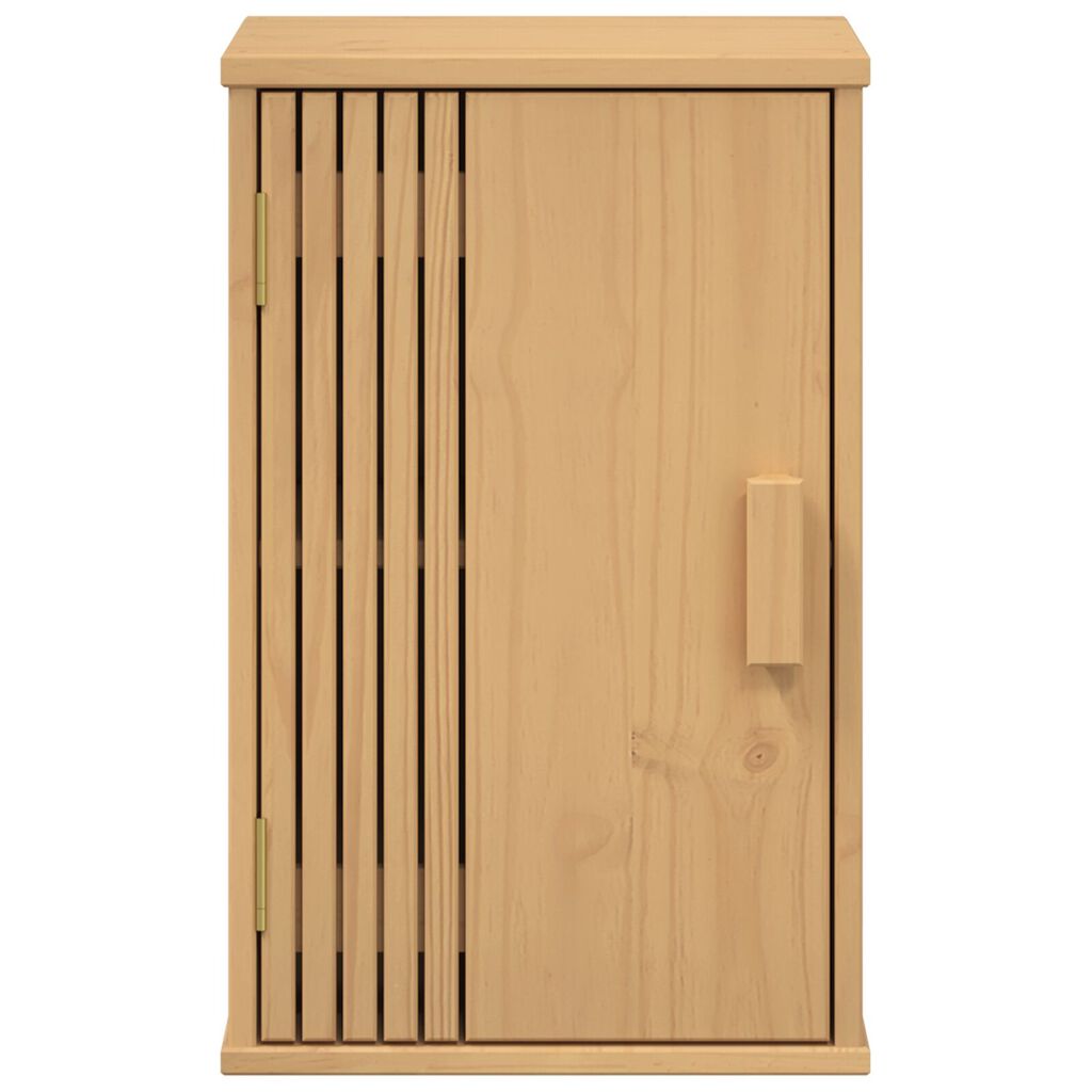 vidaXL Ντουλάπι Αποθήκευσης Μπάνιου 35x30x55 εκ από Μασίφ Ξύλο Πεύκου