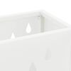 vidaXL Σχέδιο & βάση αποθήκευσης Λευκό 28 x 12 x 41 εκ Ατσάλι