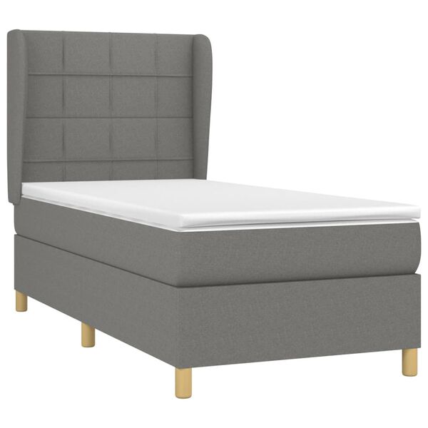 vidaXL &Kappa;&rho;&epsilon;&beta;ά&tau;&iota; Boxspring &mu;&epsilon; &Sigma;&tau;&rho;ώ&mu;&alpha; &Sigma;&kappa;&omicron;ύ&rho;&omicron; &Gamma;&kappa;&rho;&iota; 90x190 &epsilon;&kappa;. &Upsilon;&phi;&alpha;&sigma;&mu;ά&tau;&iota;&nu;&omicron;
