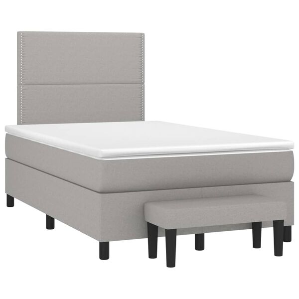 vidaXL &Kappa;&rho;&epsilon;&beta;ά&tau;&iota; Boxspring &mu;&epsilon; &Sigma;&tau;&rho;ώ&mu;&alpha; &Alpha;&nu;&omicron;&iota;&chi;&tau;ό &Gamma;&kappa;&rho;&iota; 120x200 &epsilon;&kappa;. &Upsilon;&phi;&alpha;&sigma;&mu;ά&tau;&iota;&nu;&omicron;